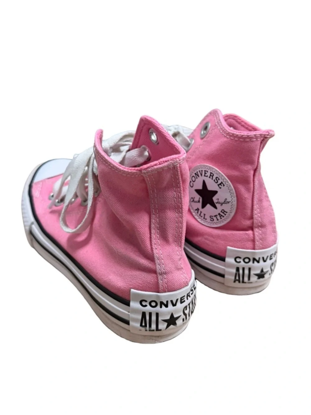 Converse Chuck Taylor All Star High Top Pink Canvas Sneakers Size 2